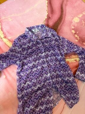 Princess Polly Purple Floral Print Button-Up Blouse